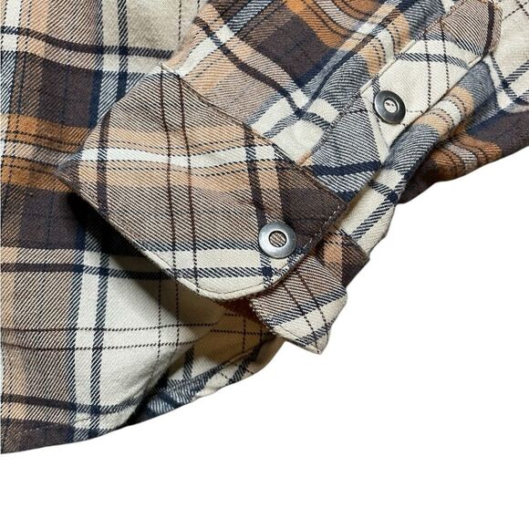 KUHL Tess Flannel Brown Plaid Size Small - Picture 7 of 8